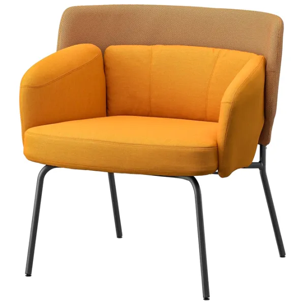 Кресло Ikea Bingsta/Vissle/Kabusa Черный Темно-желтый photo 1 Кресло Ikea Bingsta/Vissle/Kabusa Черный Темно-желтый photo 1
