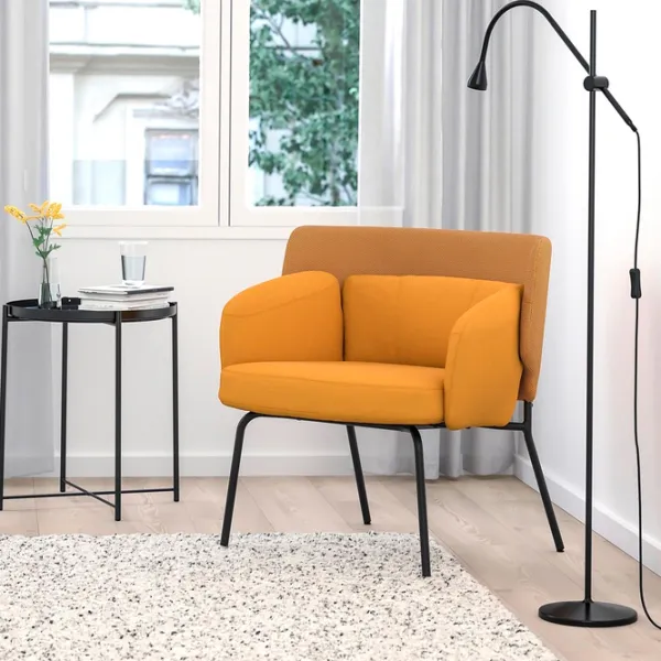 Кресло Ikea Bingsta/Vissle/Kabusa Черный Темно-желтый photo 2 Кресло Ikea Bingsta/Vissle/Kabusa Черный Темно-желтый photo 2