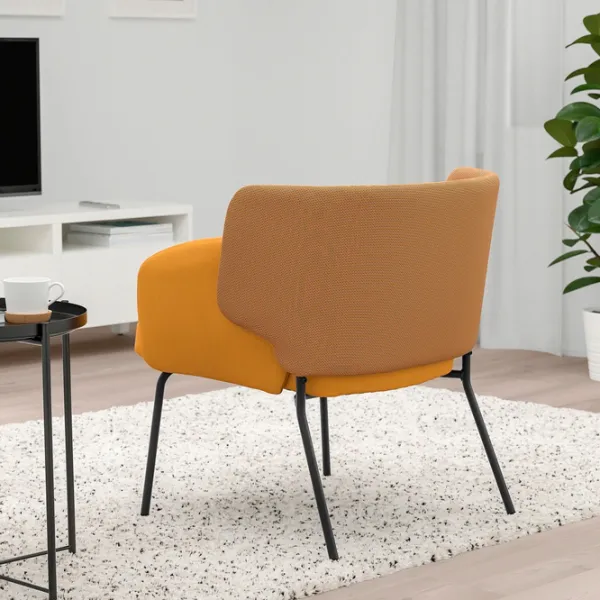 Кресло Ikea Bingsta/Vissle/Kabusa Черный Темно-желтый photo 3 Кресло Ikea Bingsta/Vissle/Kabusa Черный Темно-желтый photo 3