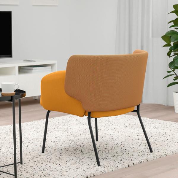 Кресло Ikea Bingsta/Vissle/Kabusa Черный Темно-желтый photo 3 Кресло Ikea Bingsta/Vissle/Kabusa Черный Темно-желтый photo 3