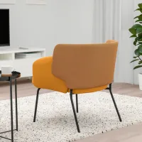 Кресло Ikea Bingsta/Vissle/Kabusa Черный Темно-желтый photo 3