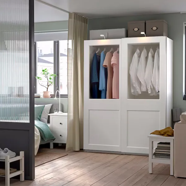 Dulap Ikea Pax/Grimo 150 x 66 x 201.2 / DSP / Alb photo 5