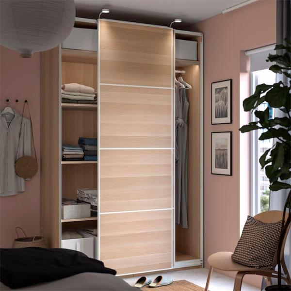 Шкаф Ikea Pax/Mehamn 150 x 66см x 236.4 / ДСП / Имитация Состаренного Дуба photo 2