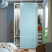 Dulap Ikea Pax/Mehamn 150 x 66 x 236.4 / DSP / Alb photo 5