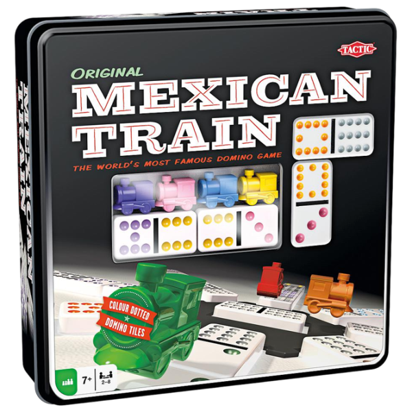 Joc de masă Tactic Mexican Train - Tin Box 7+/ Joc de logică photo 1