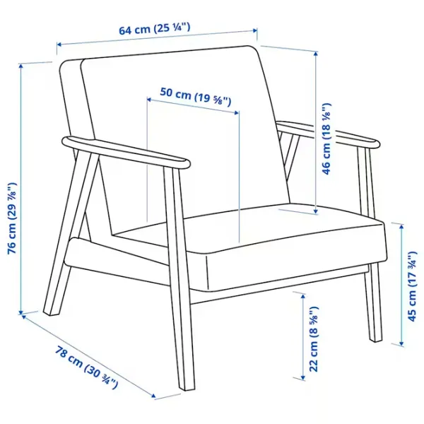 Кресло Ikea Ekenaset/Jonsbyn Brown Черный photo 5 Кресло Ikea Ekenaset/Jonsbyn Brown Черный photo 5