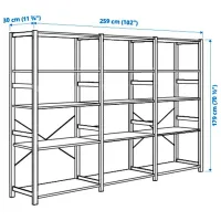 Стеллаж Ikea Ivar Сосна / Массив photo 4
