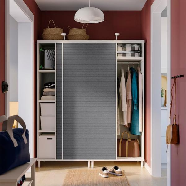 Шкаф Ikea Platsa 180 x 57см x 191 / ДСП / Белый photo 2
