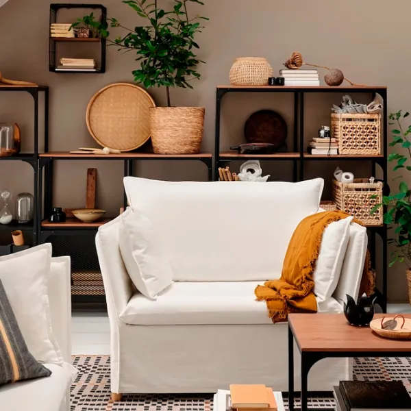 Fotoliu Ikea Backsalen Beige White photo 4 Fotoliu Ikea Backsalen Beige White photo 4