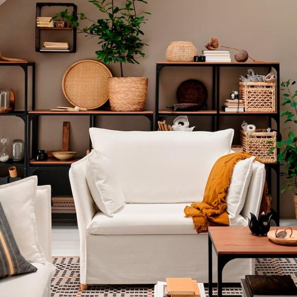 Fotoliu Ikea Backsalen Beige White photo 4 Fotoliu Ikea Backsalen Beige White photo 4