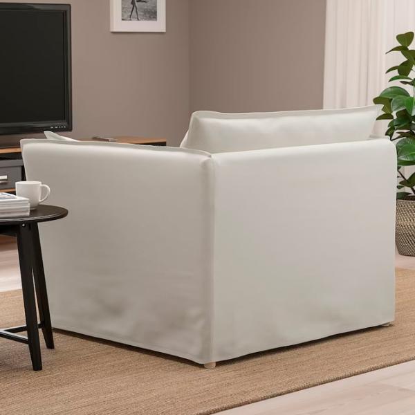 Fotoliu Ikea Backsalen Beige White photo 5 Fotoliu Ikea Backsalen Beige White photo 5