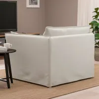 Fotoliu Ikea Backsalen Beige White photo 5