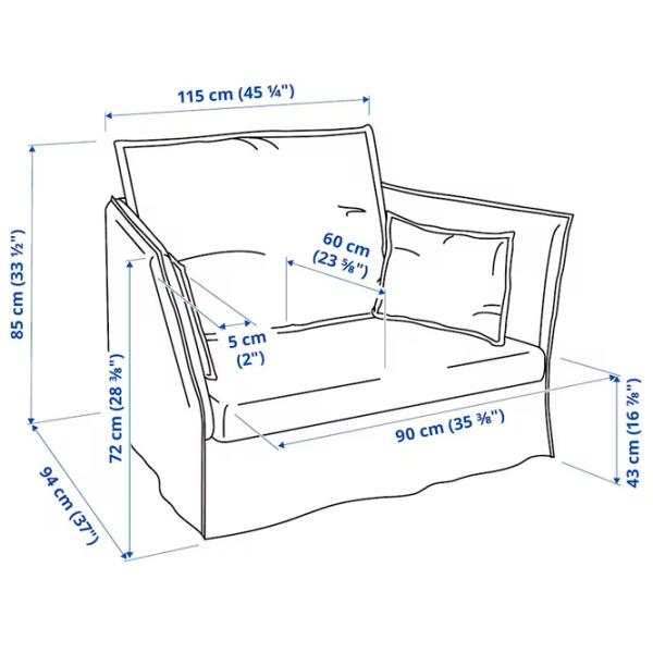 Fotoliu Ikea Backsalen Beige White photo 7 Fotoliu Ikea Backsalen Beige White photo 7