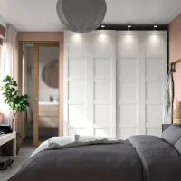Шкаф Ikea Pax/Bergsbo 200 x 66см x 236.4 / ДСП / Белый photo 2