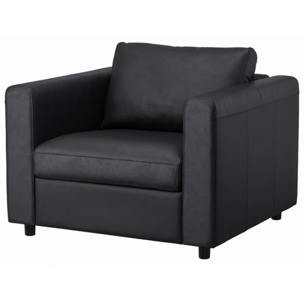 Кресло Ikea Vimle/Grann/Bomstad Черный Черный photo 1 Кресло Ikea Vimle/Grann/Bomstad Черный Черный photo 1
