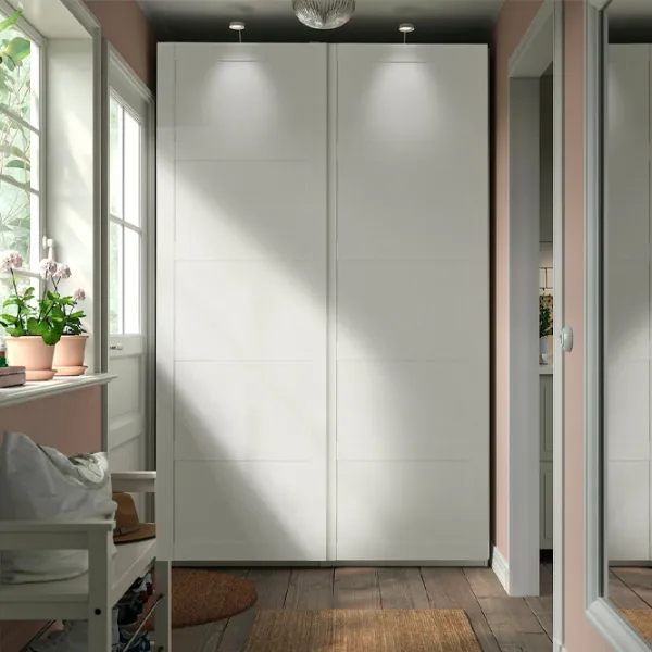 Dulap Ikea Pax/Bergsbo 150 x 66 x 236.4 / DSP / Alb photo 2