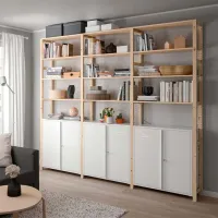 Стеллаж Ikea Ivar Сосна-белый / Массив photo 2