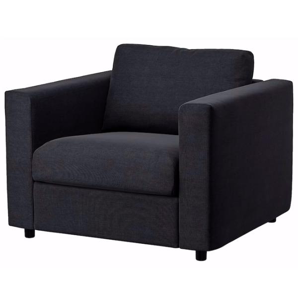Кресло Ikea Vimle Черный Черный photo 1 Кресло Ikea Vimle Черный Черный photo 1