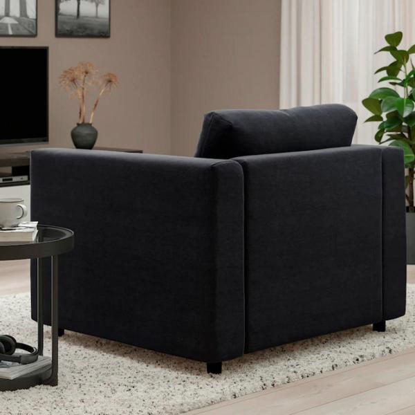 Кресло Ikea Vimle Черный Черный photo 3 Кресло Ikea Vimle Черный Черный photo 3