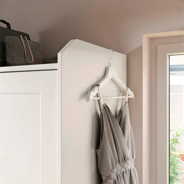 Шкаф Ikea Hauga 118 x 55см x 199 / ДСП / Белый photo 5