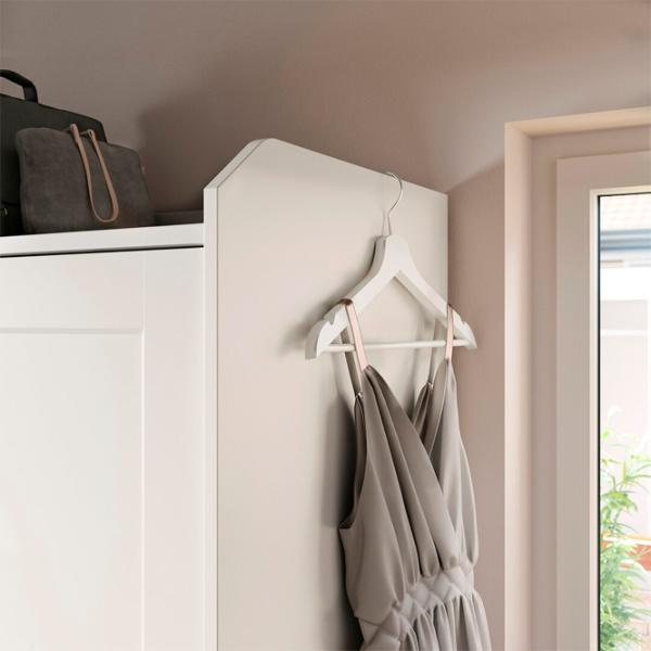 Шкаф Ikea Hauga 118 x 55см x 199 / ДСП / Белый photo 5