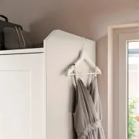 Шкаф Ikea Hauga 118 x 55см x 199 / ДСП / Белый photo 5