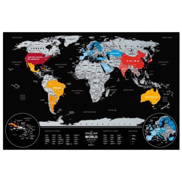 Настольная игра 1DEA.me Travel Map Weekend 7+/ Скретч карта photo 3