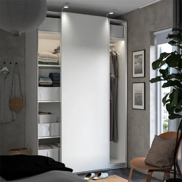 Dulap Ikea Pax/Hasvik 150 x 66 x 236.4 / DSP / Alb photo 2