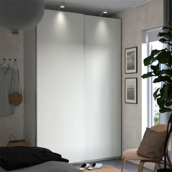 Dulap Ikea Pax/Hasvik 150 x 66 x 236.4 / DSP / Alb photo 3