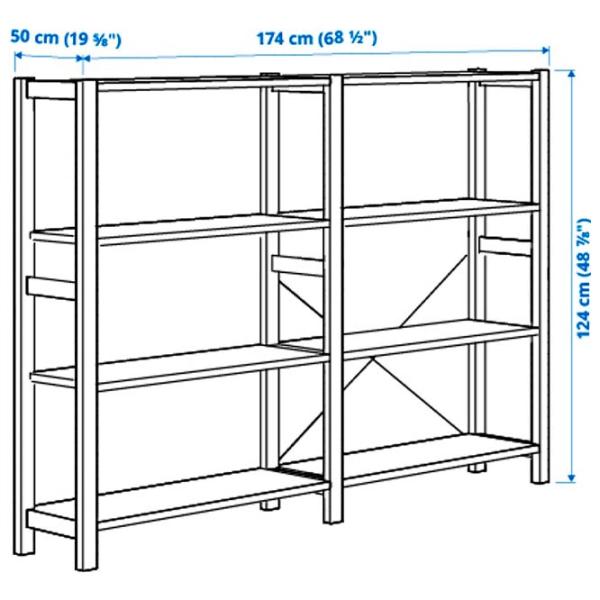 Etajeră Ikea Ivar Pine / Masiv photo 4