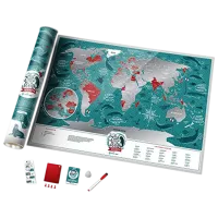 Настольная игра 1DEA.me Travel Map Marine World 7+/ Скретч карта photo 2