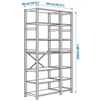 Стеллаж Ikea Ivar Сосна / Массив photo 4