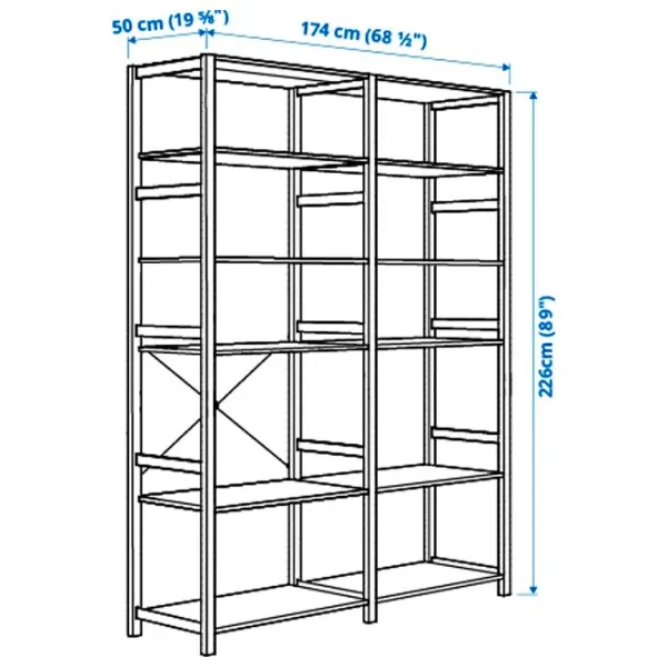 Etajeră Ikea Ivar Pine / Masiv photo 4