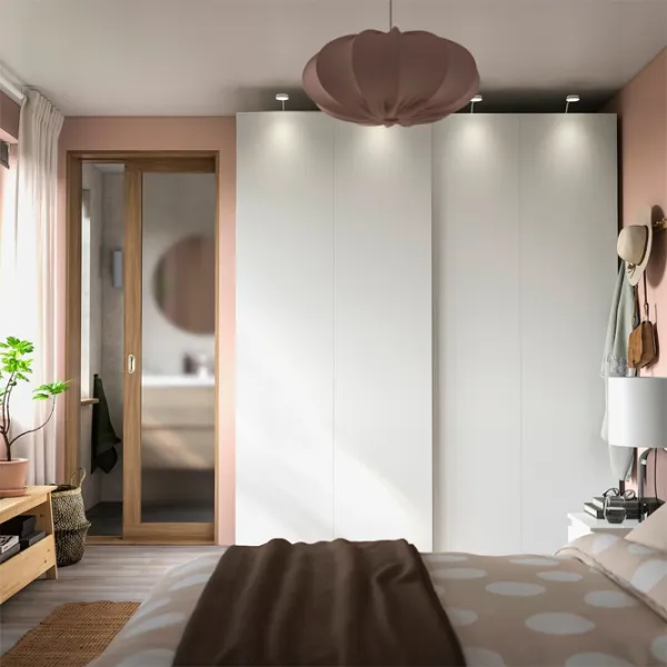 Dulap Ikea Pax/Hasvik 200 x 66 x 236.4 / DSP / Alb photo 3