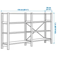 Стеллаж Ikea Ivar Сосна / Массив photo 4