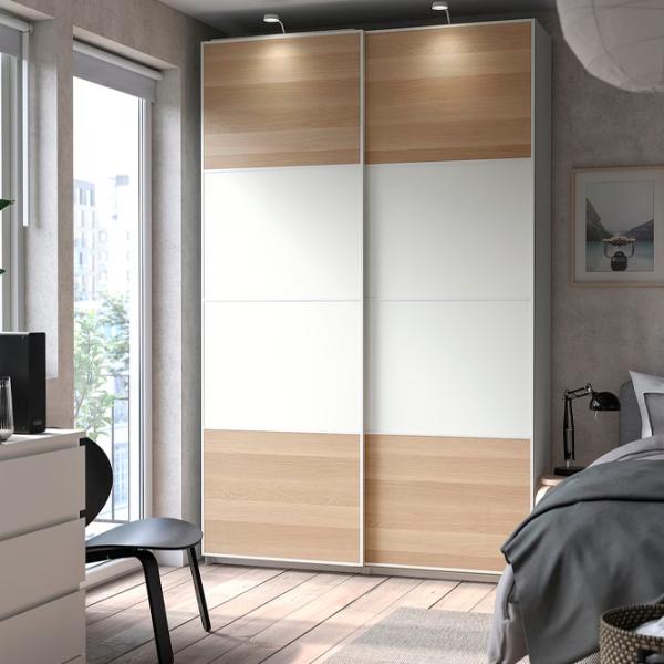 Dulap Ikea Pax/Mehamn 150 x 44 x 236.4 / DSP / Alb photo 2