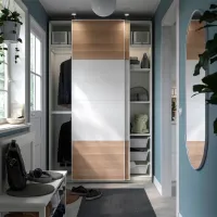 Dulap Ikea Pax/Mehamn 150 x 44 x 236.4 / DSP / Alb photo 6