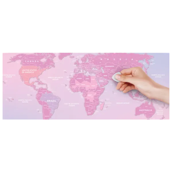 Настольная игра 1DEA.me Travel Map Love World 18+/ Скретч карта photo 2