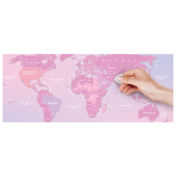 Настольная игра 1DEA.me Travel Map Love World 18+/ Скретч карта photo 2