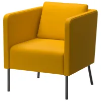 Fotoliu Ikea Ekero/Skiftebo Black Yellow