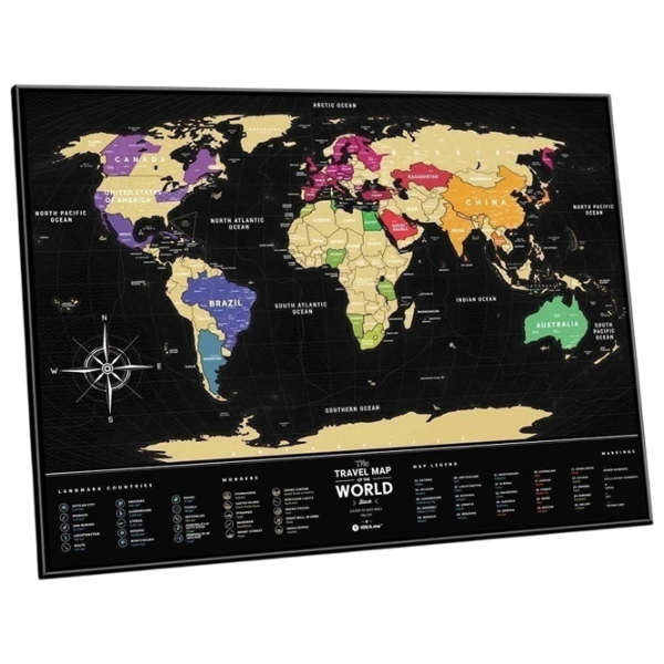 Joc de masă 1DEA.me Black World 7+/ Hartă de răzuire photo 4 Joc de masă 1DEA.me Black World 7+/ Hartă de răzuire photo 4