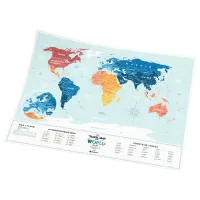 Joc de masă 1DEA.me Travel Map Holiday Lagoon World 7+/ Hartă de răzuire photo 4