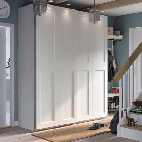 Dulap Ikea Pax/Grimo 200 x 66 x 236.4 / DSP / Alb photo 3