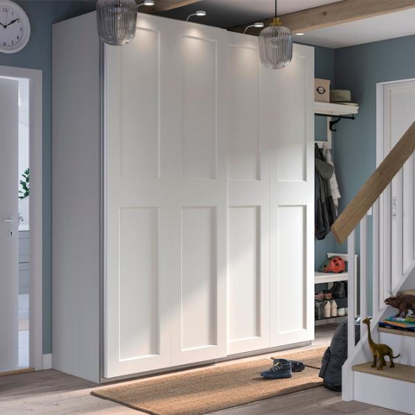 Dulap Ikea Pax/Grimo 200 x 66 x 236.4 / DSP / Alb photo 3