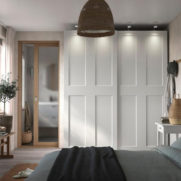 Dulap Ikea Pax/Grimo 200 x 66 x 236.4 / DSP / Alb photo 4