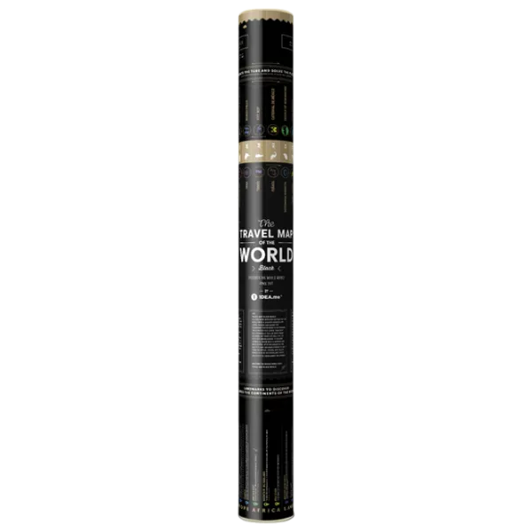 Joc de masă 1DEA.me Travel Map Black World 7+/ Hartă de răzuire photo 1 Joc de masă 1DEA.me Travel Map Black World 7+/ Hartă de răzuire photo 1