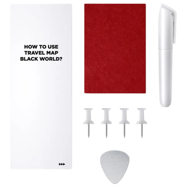 Joc de masă 1DEA.me Travel Map Black World 7+/ Hartă de răzuire photo 4 Joc de masă 1DEA.me Travel Map Black World 7+/ Hartă de răzuire photo 4