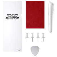Настольная игра 1DEA.me Travel Map Black World 7+/ Скретч карта photo 4
