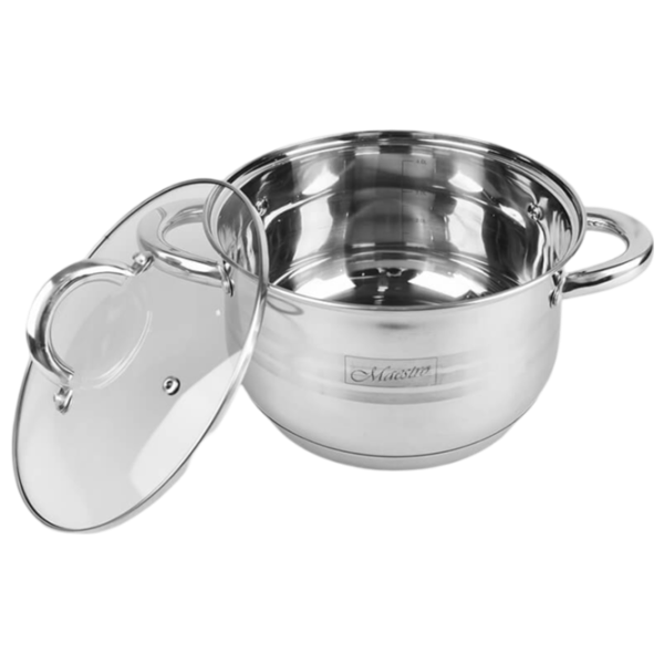 Кастрюля Maestro Mr-3513-20 3.9л Нержавеющая сталь / Нержавеющая сталь photo 2 Кастрюля Maestro Mr-3513-20 3.9л Нержавеющая сталь / Нержавеющая сталь photo 2