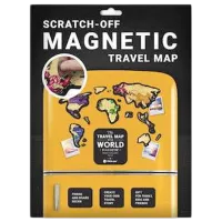 Joc de masă 1DEA.me Travel Map Magnetic World 3+/ Hartă de răzuire